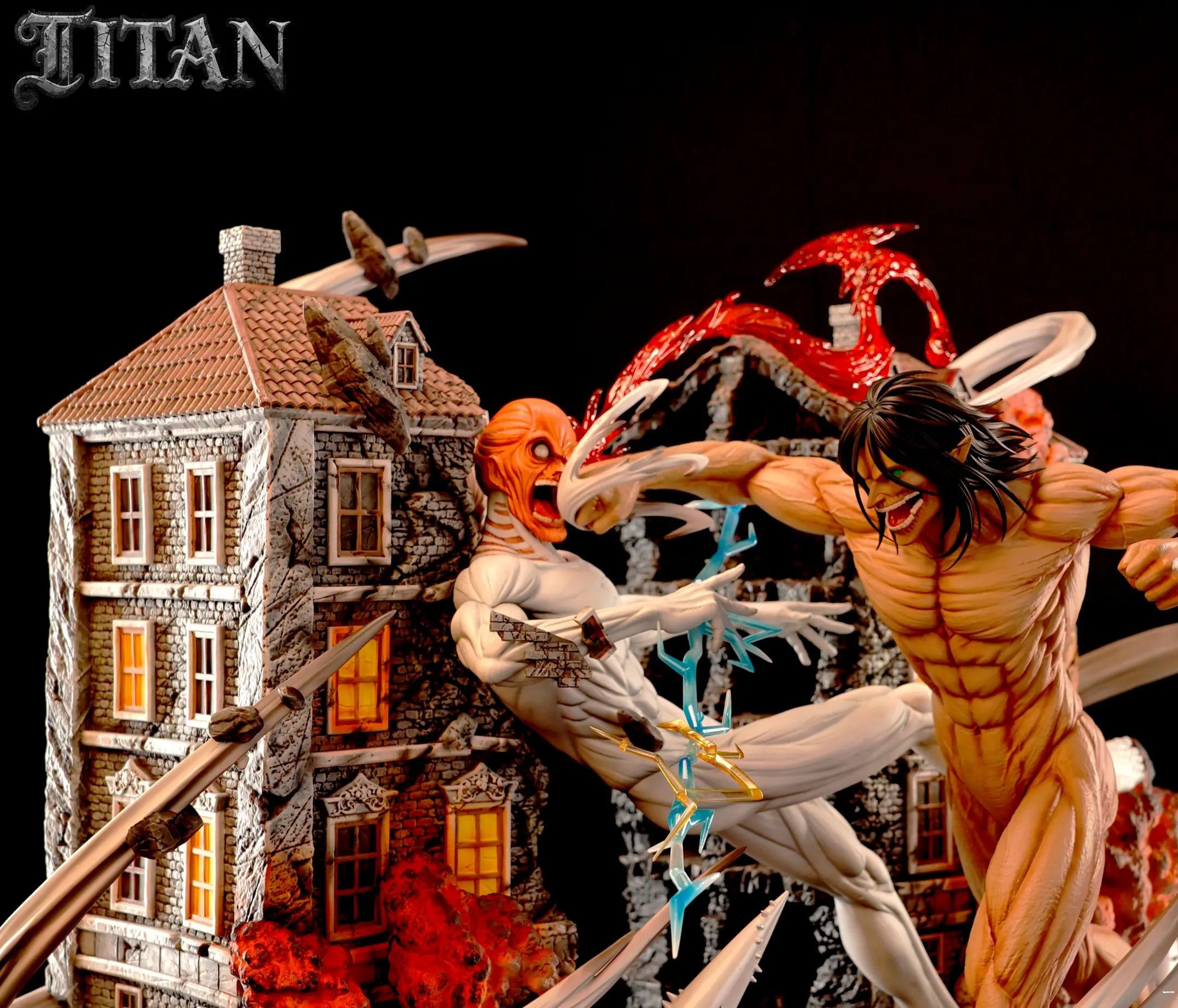 TITAN Studio - The Great Titan 01 War Hammer Titan VS. Attack Titan Attack on Titan Statue