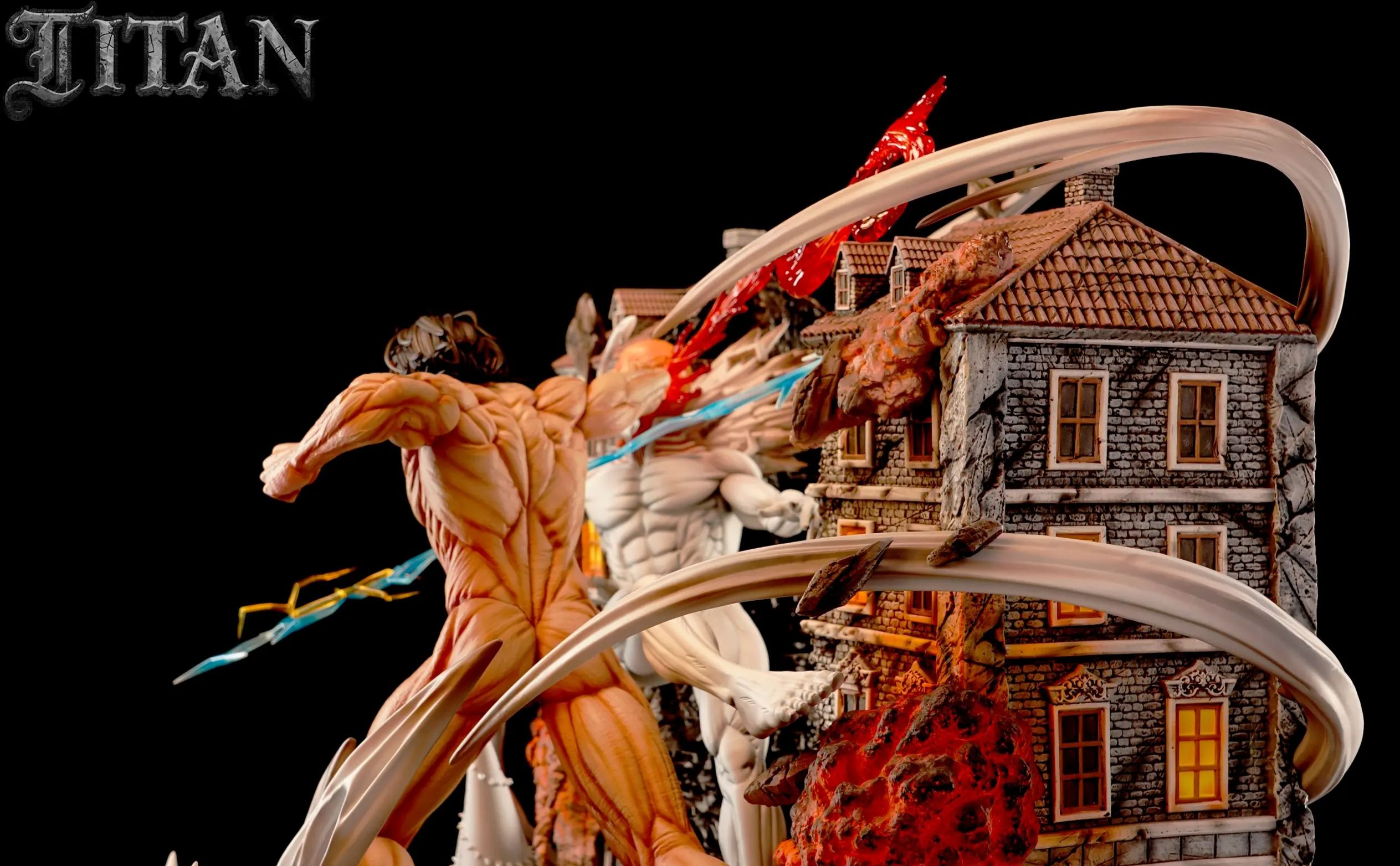 TITAN Studio - The Great Titan 01 War Hammer Titan VS. Attack Titan Attack on Titan Statue