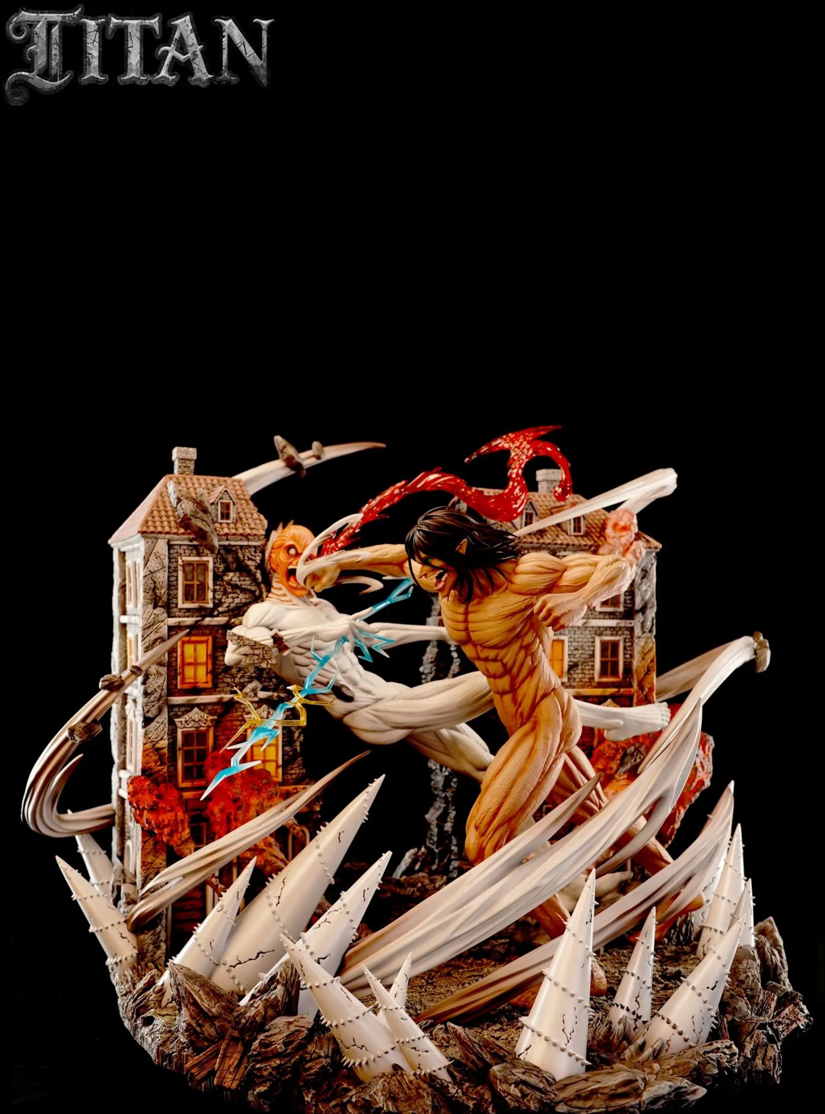 TITAN Studio - The Great Titan 01 War Hammer Titan VS. Attack Titan Attack on Titan Statue