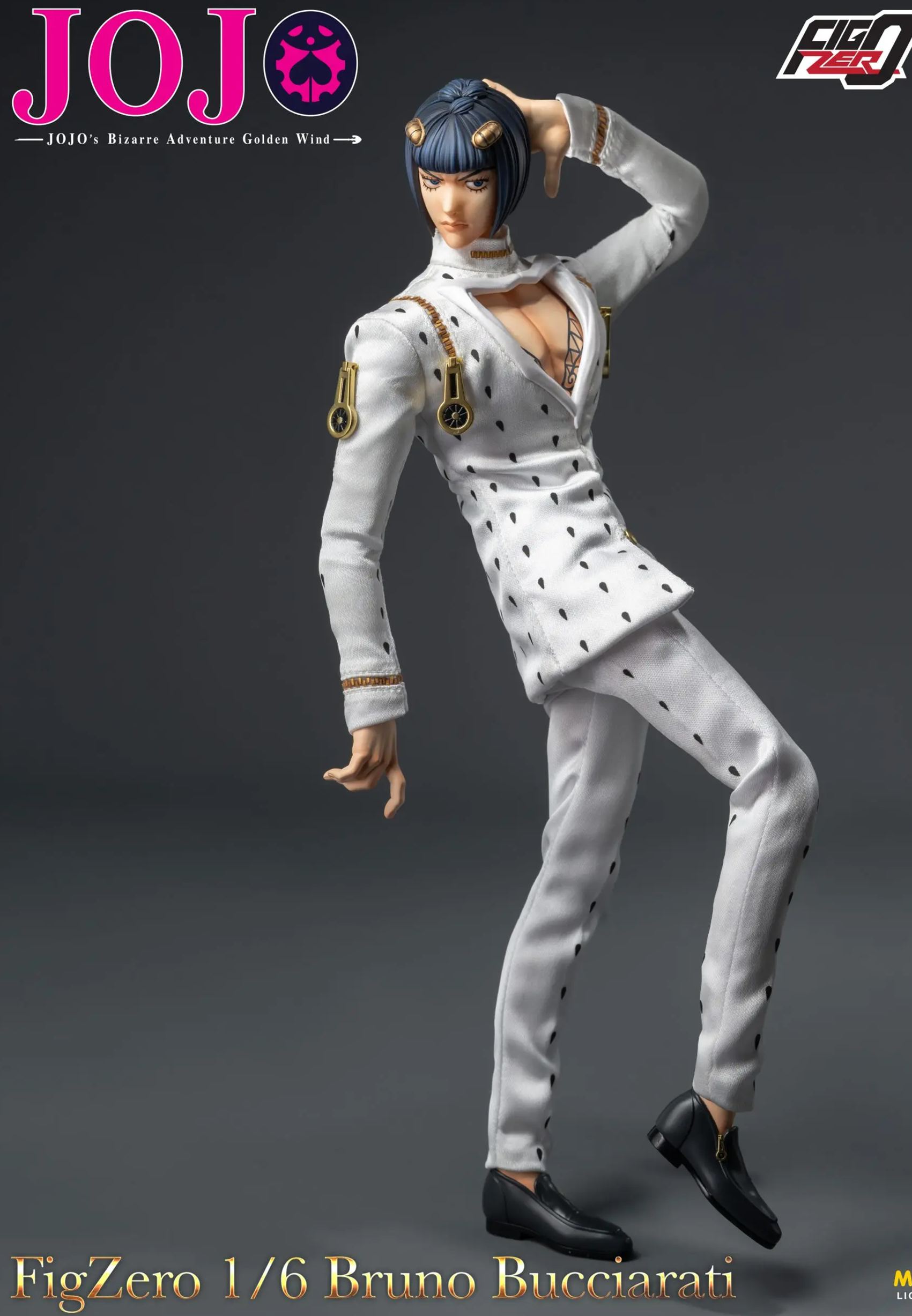 Threezero - JOJO’s Bizarre Adventure Golden Wind FigZero 1/6 Bruno Bucciarati 3Z06590M0 Licensed Statue