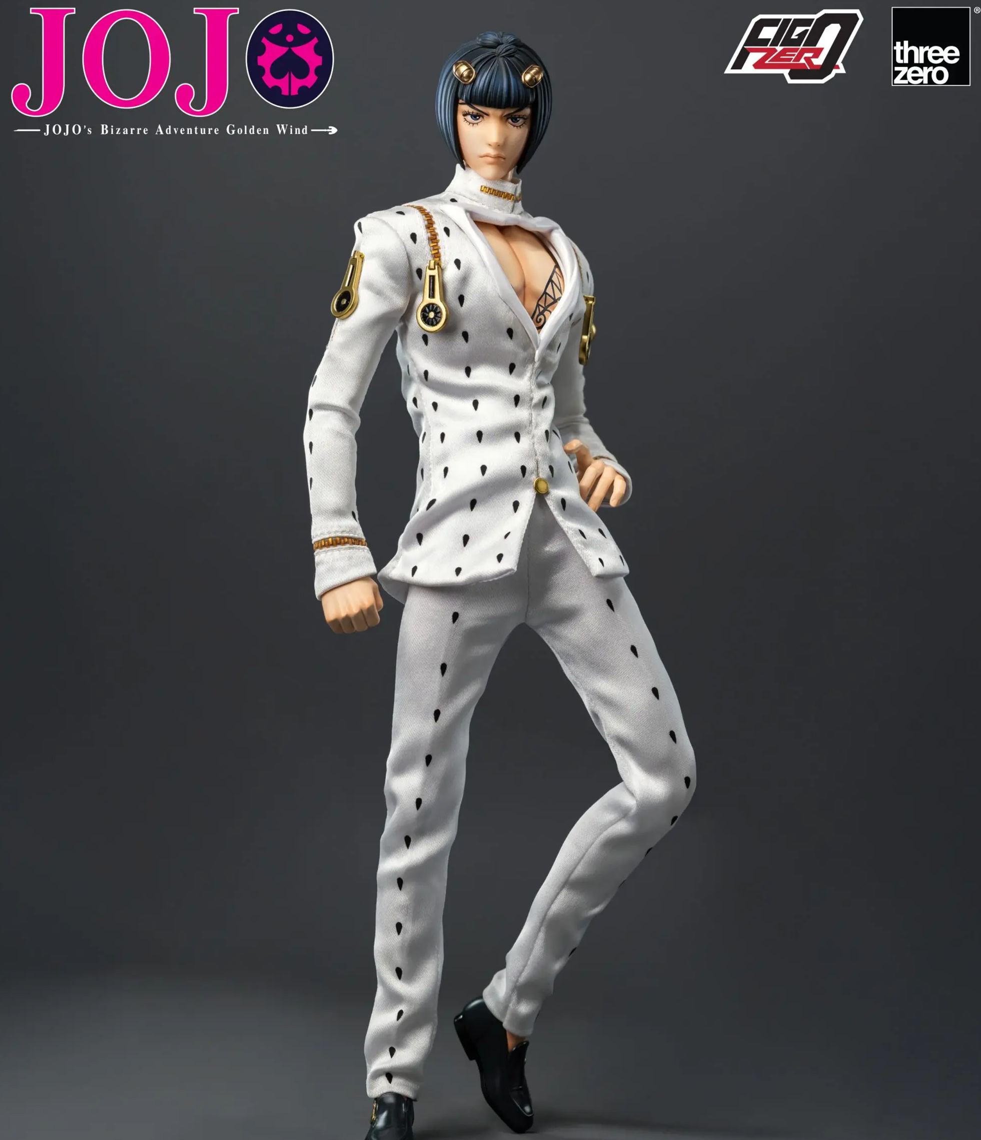 Threezero - JOJO’s Bizarre Adventure Golden Wind FigZero 1/6 Bruno Bucciarati 3Z06590M0 Licensed Statue