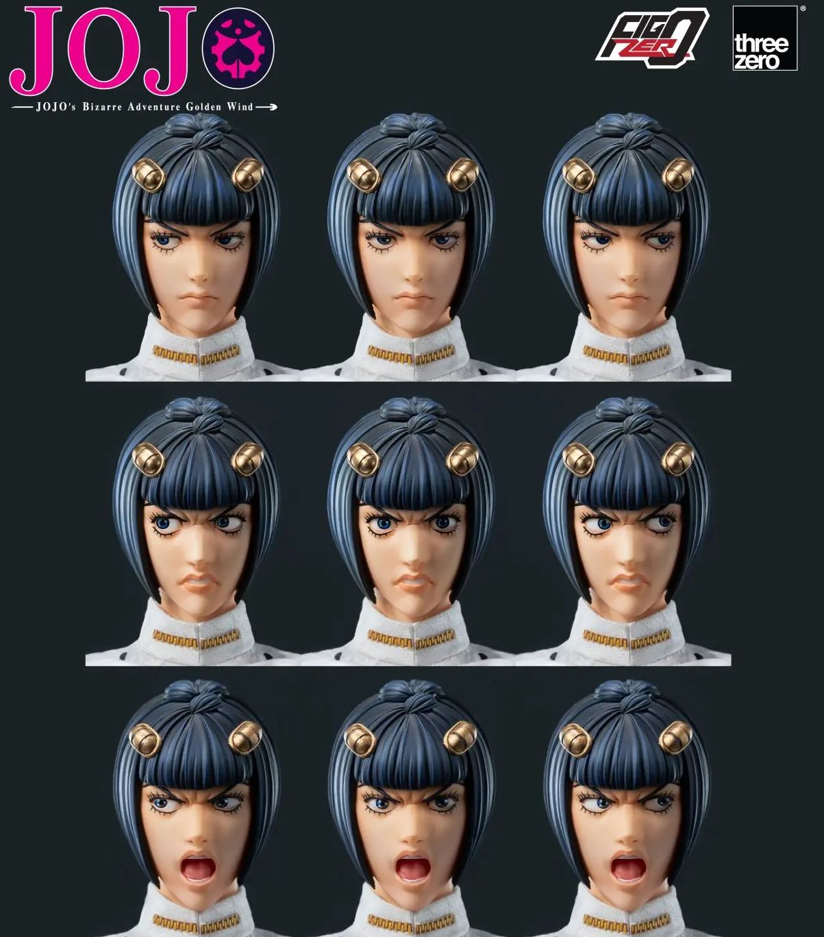 Threezero - JOJO’s Bizarre Adventure Golden Wind FigZero 1/6 Bruno Bucciarati 3Z06590M0 Licensed Statue