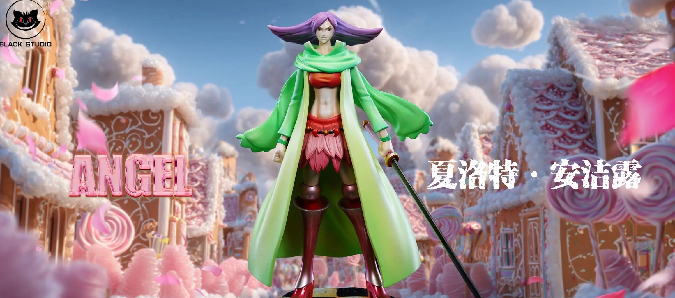 Black Studio - Big Mom Pirates Series Charlotte Marble X Charlotte Angel One Piece Statue