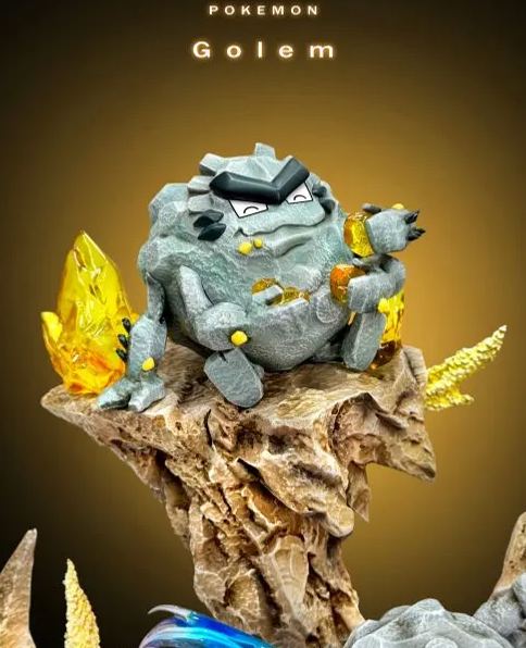 PPAP Studio - Golem Family Evolution Set Pokemon Statue 