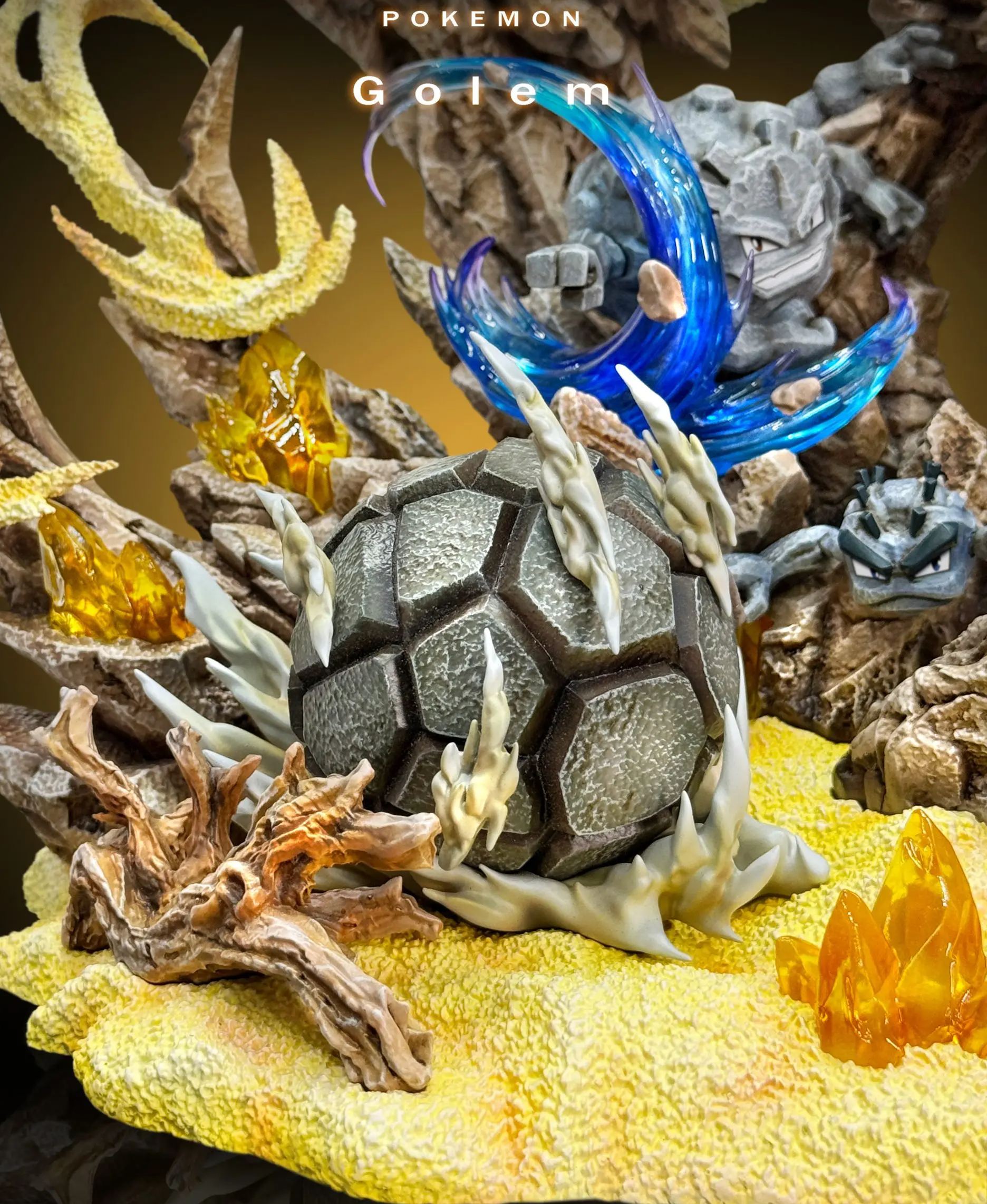 PPAP Studio - Golem Family Evolution Set Pokemon Statue 