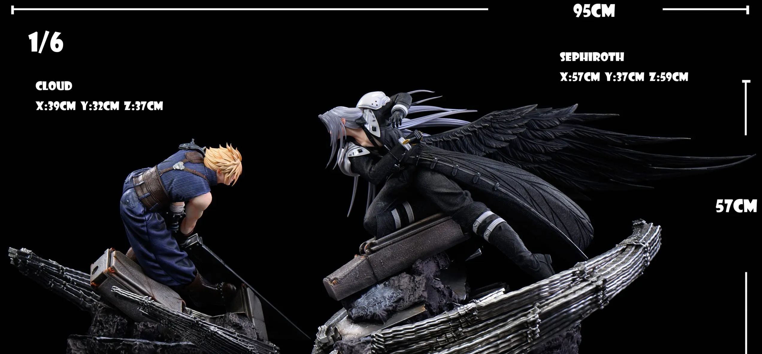 TheOnes Studio - Cloud Strife X Sephiroth Final Fantasy Statue