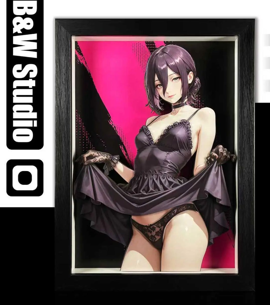 B&W Studio - Reze 3D Decorative Painting Chainsaw Man Statue