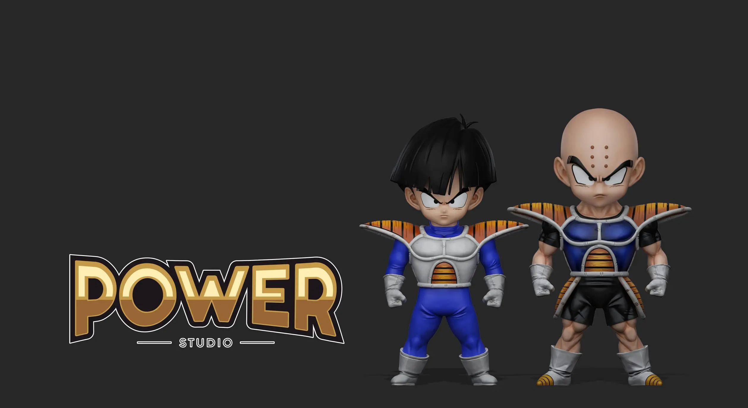 Power Studio - Kuririn X Son Gohan Dragon Ball Statue