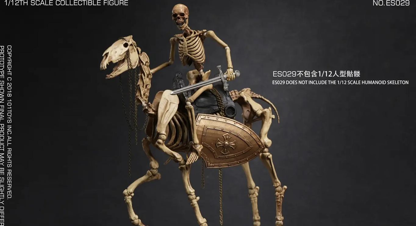 101TOYS -  PALM ELF SERIES Skeleton movable horse series set  Licensed  Action Figure