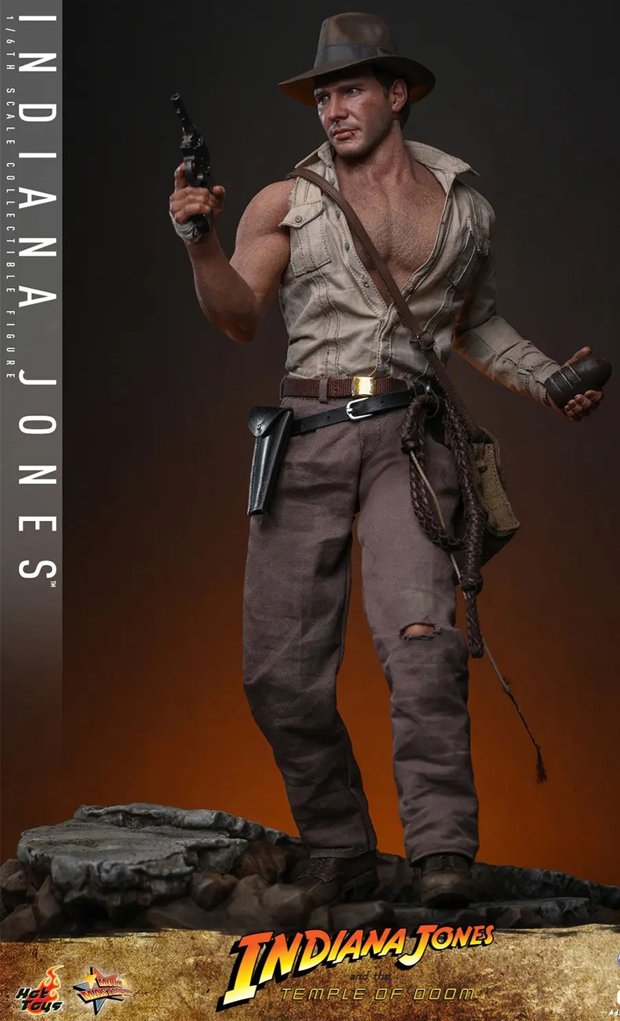 Hottoys - 1/6 Indiana Jones and the Temple of Doom Dr. Henry Jones MMS860 MMS861 Licensed Statue