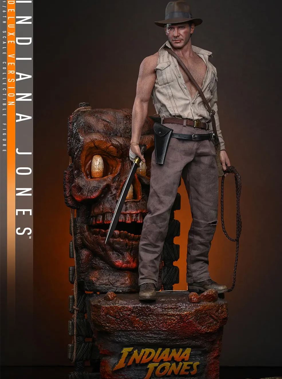 Hottoys - 1/6 Indiana Jones and the Temple of Doom Dr. Henry Jones MMS860 MMS861 Licensed Statue
