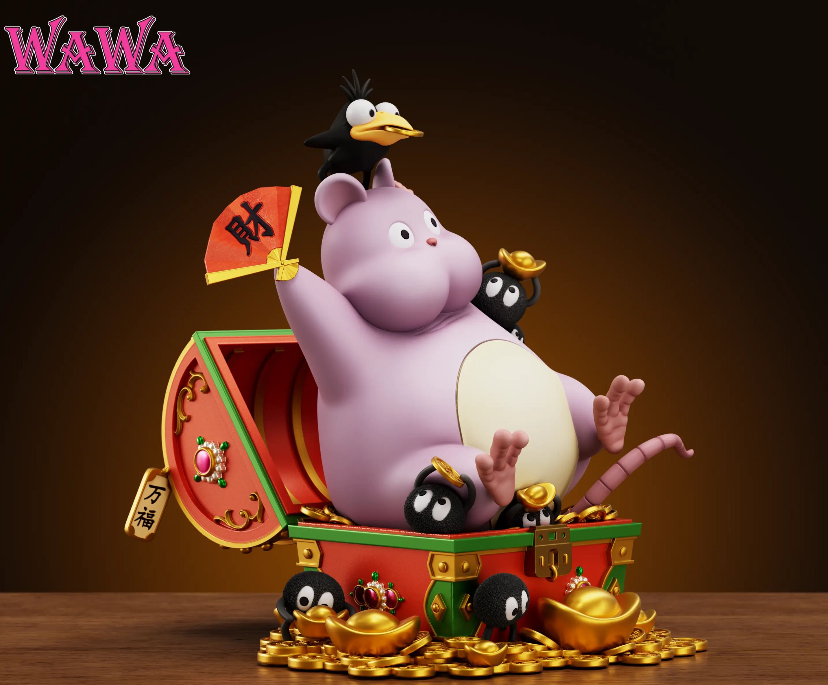 WAWA Studio - Lucky Boh Spirited Away Statue