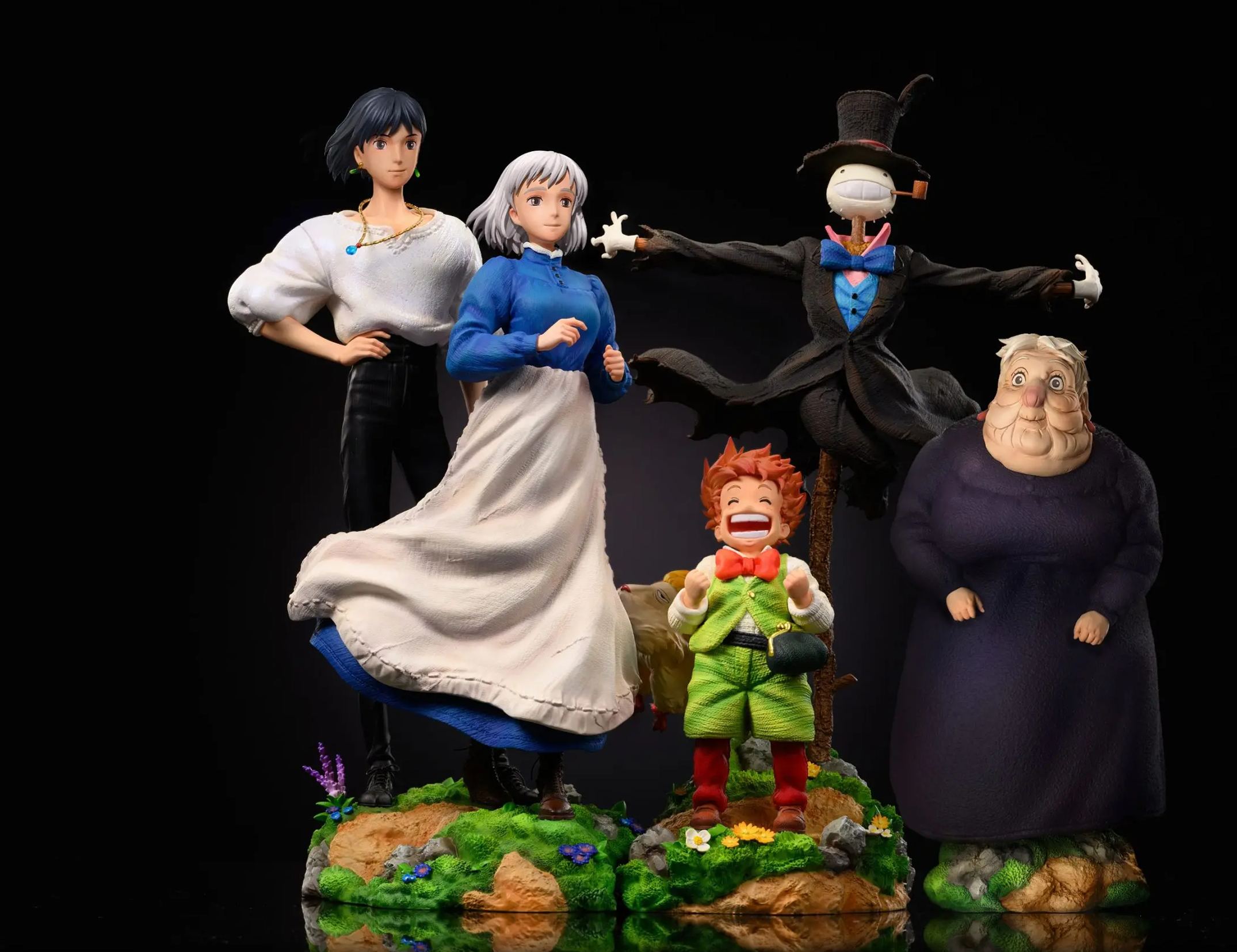 Ying Huo Studio - Howl's Moving Castle 5 Piece Set Howl's Moving Castle Statue