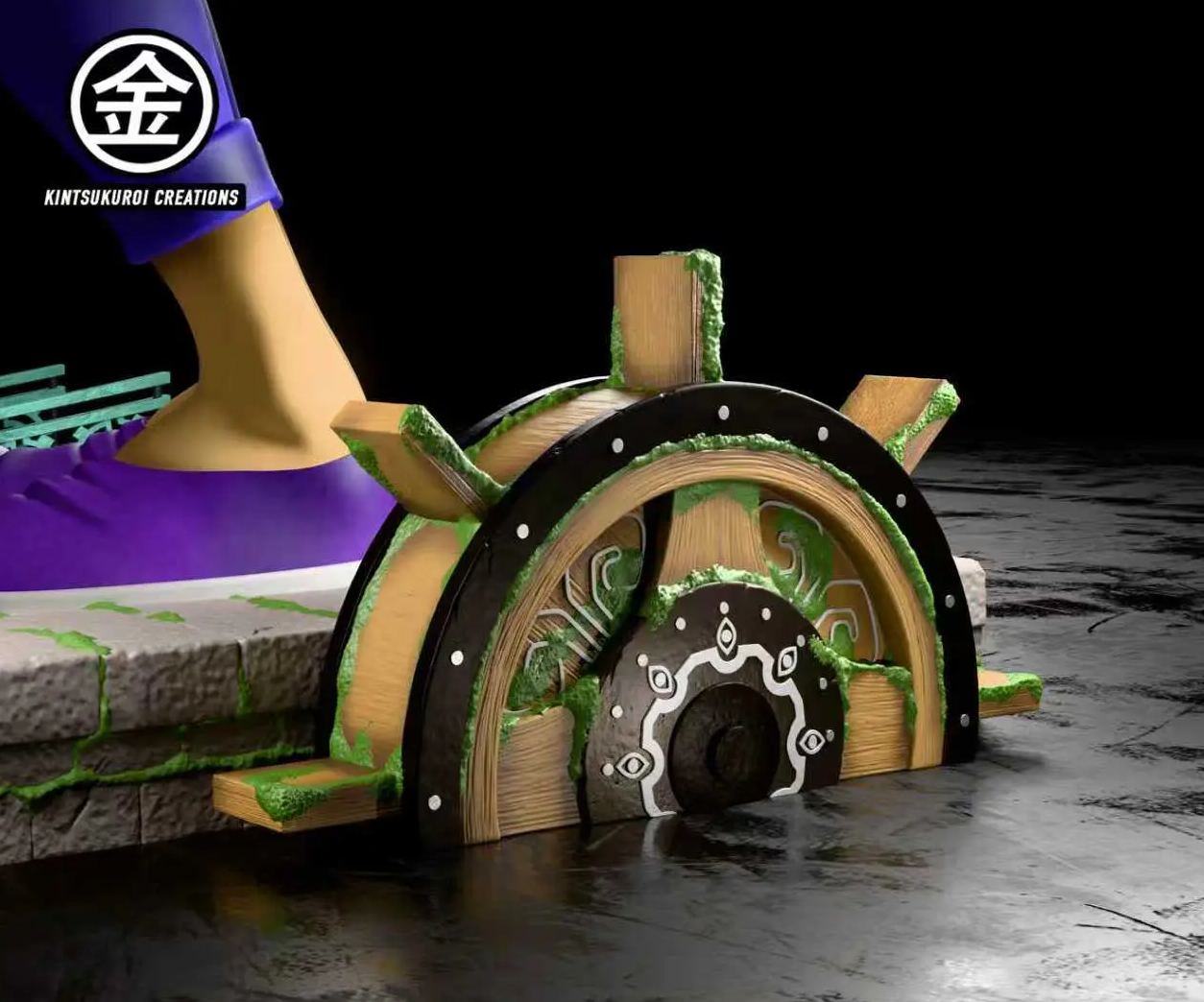 Kintsukuroi Creations Studio - Happy X Angry Mask Salesman The Legend of Zelda Statue