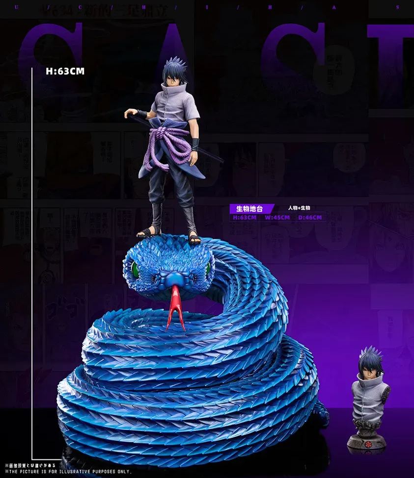 Dream Fly Studio - Team 7 #3 Naruto X #4 Sakura X #5 Sasuke Naruto Statue