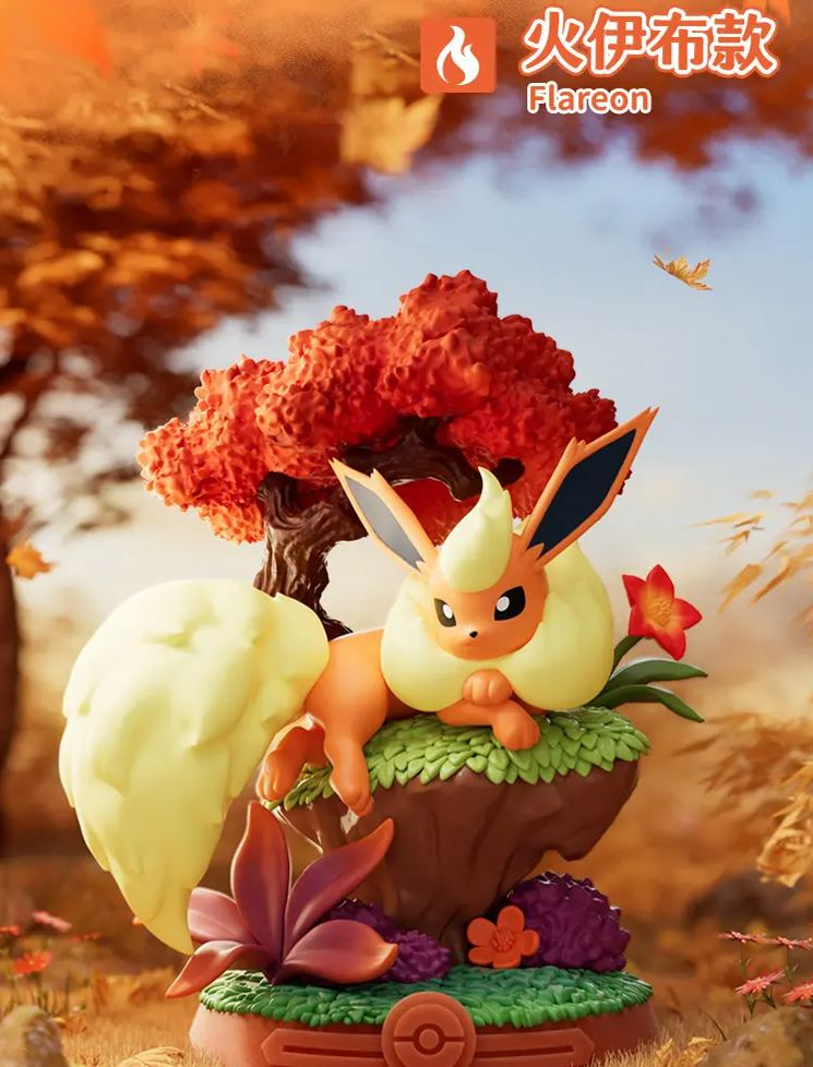 Funism - Pokemon Relax Eevee Blind Box Figure Set of 9 Licensed Statue