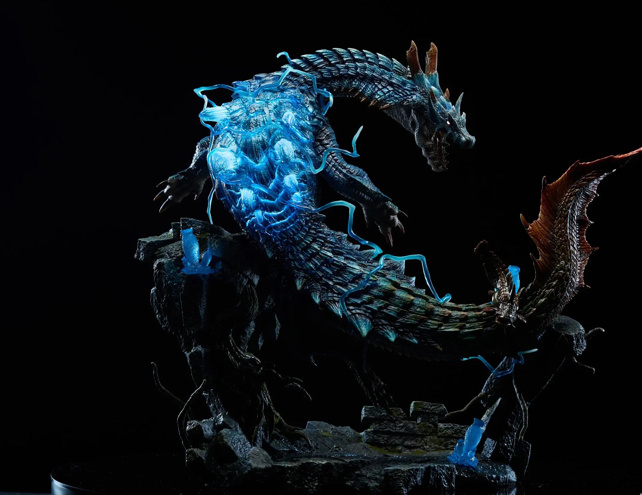 Roaring Wild Studio - Lagiacrus X Abyssal Laguacrus Monster Hunter Statue