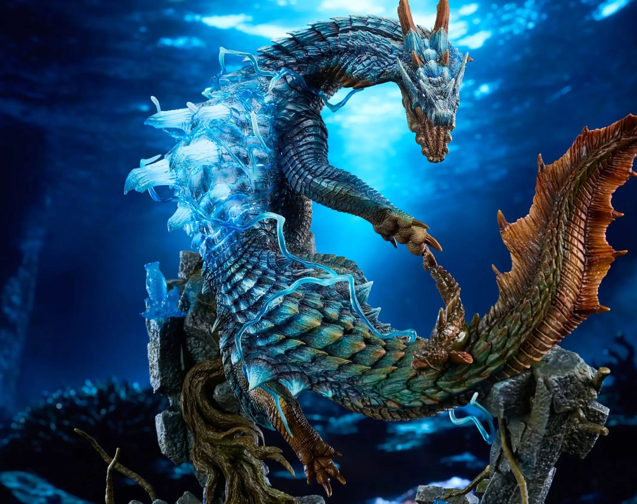 Roaring Wild Studio - Lagiacrus X Abyssal Laguacrus Monster Hunter Statue