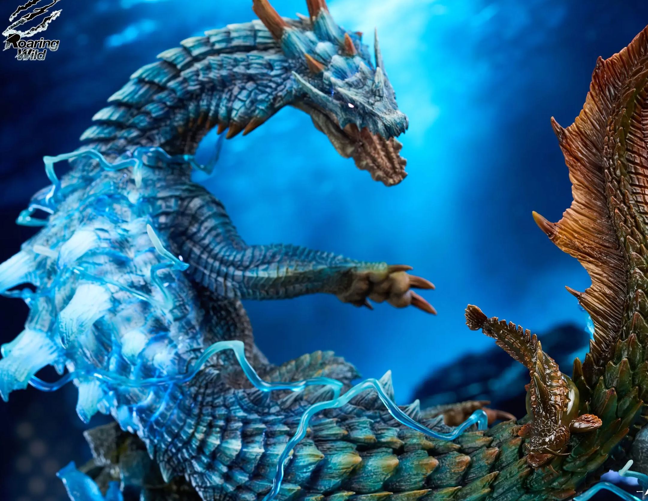 Roaring Wild Studio - Lagiacrus X Abyssal Laguacrus Monster Hunter Statue