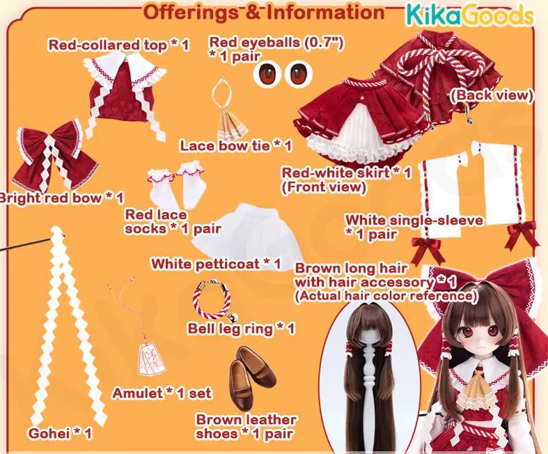 Tiny Fox - TinyFox x Touhou Project Hakurei Reimu 1/4 Ball-joint Doll Licensed Statue