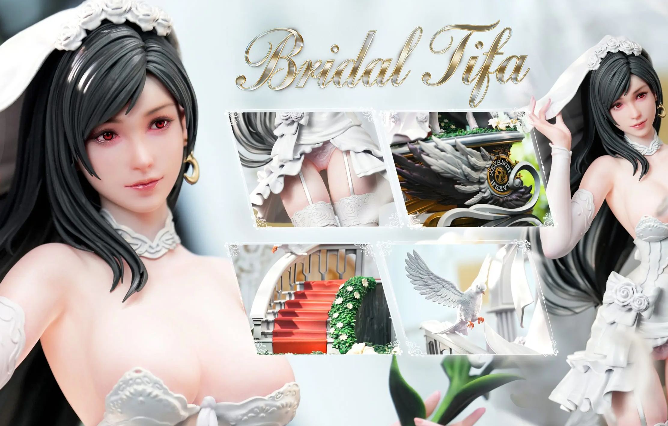 Marry Studio - Tifa Bride Final Fantasy Statue