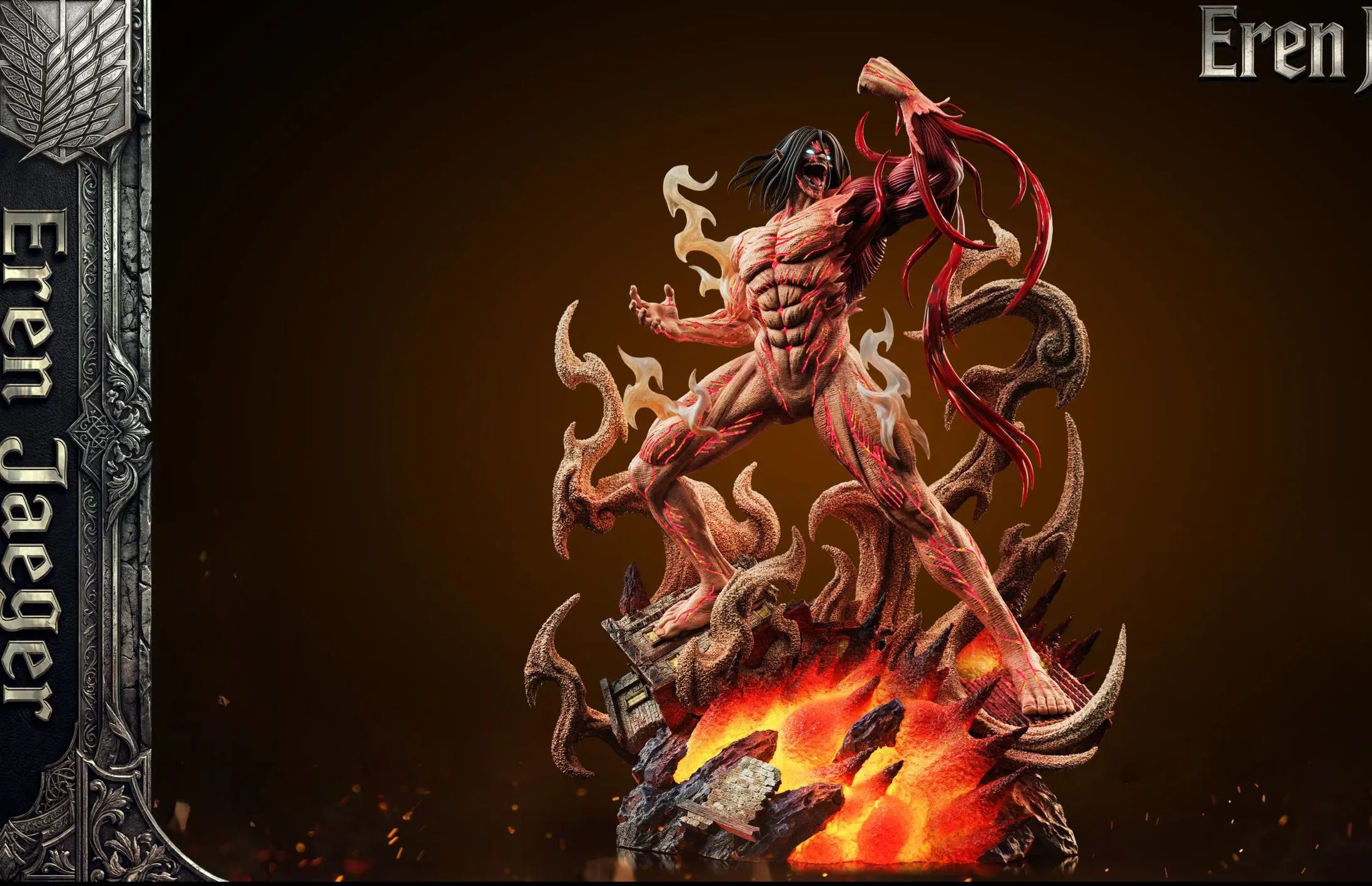 K1 Studio - Roaring Eren Jaeger Attack on Titan Statue 