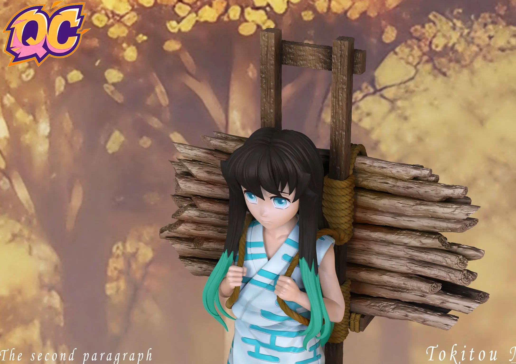 Qi Chen Studio - Childhood Muichiro Tokito Demon Slayer Statue 