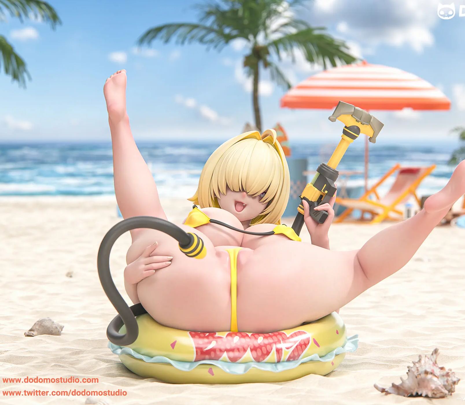 Dodomo Studio - Elegg seaside holiday Goddess of Victory: Nikke Statue 