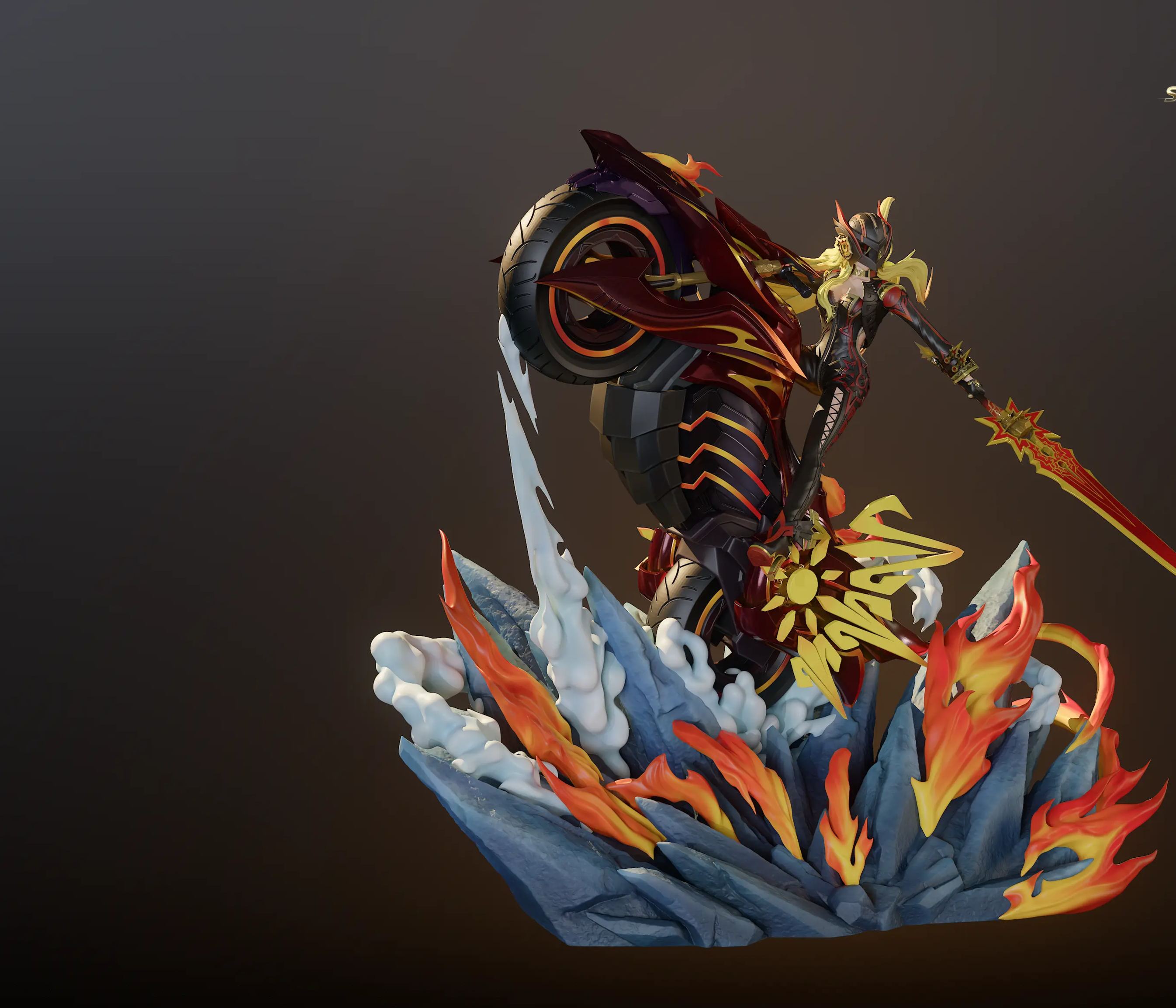 SEAGULL Studio - Scene Statue #01 Mavuika Genshin Impact Statue 