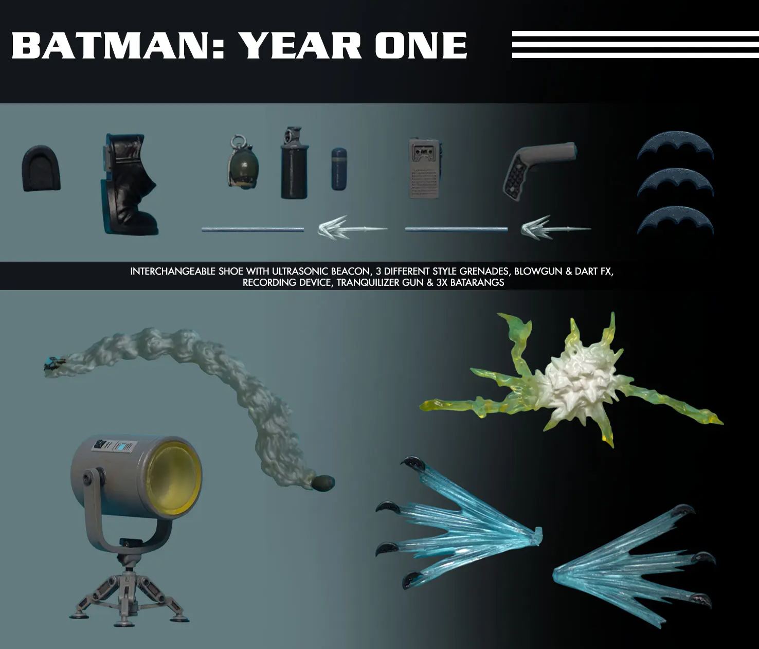 Mezco Studio - ONE:12 Collective / DC Comics: Batman 1/12 Action Figure BATMAN YEAR ONE ver Licensed