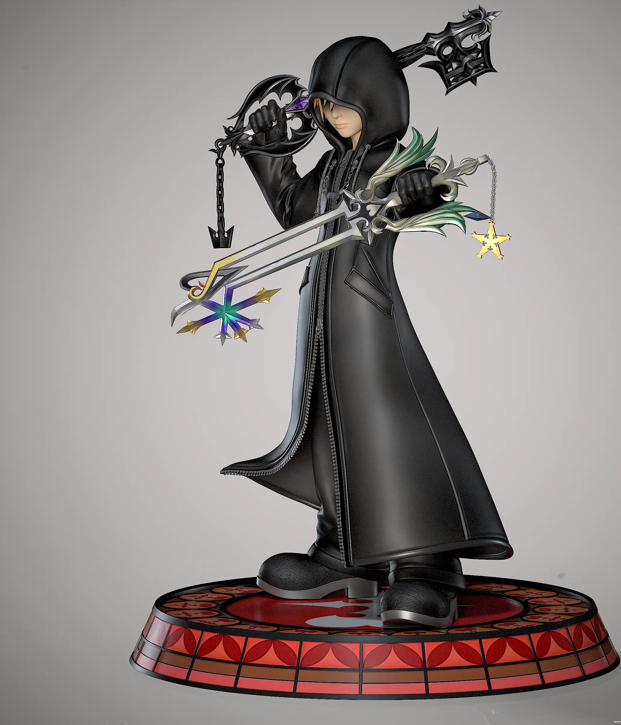 Black Swan Collectibles - Roxas From KH2 Kingdom Hearts Statue 