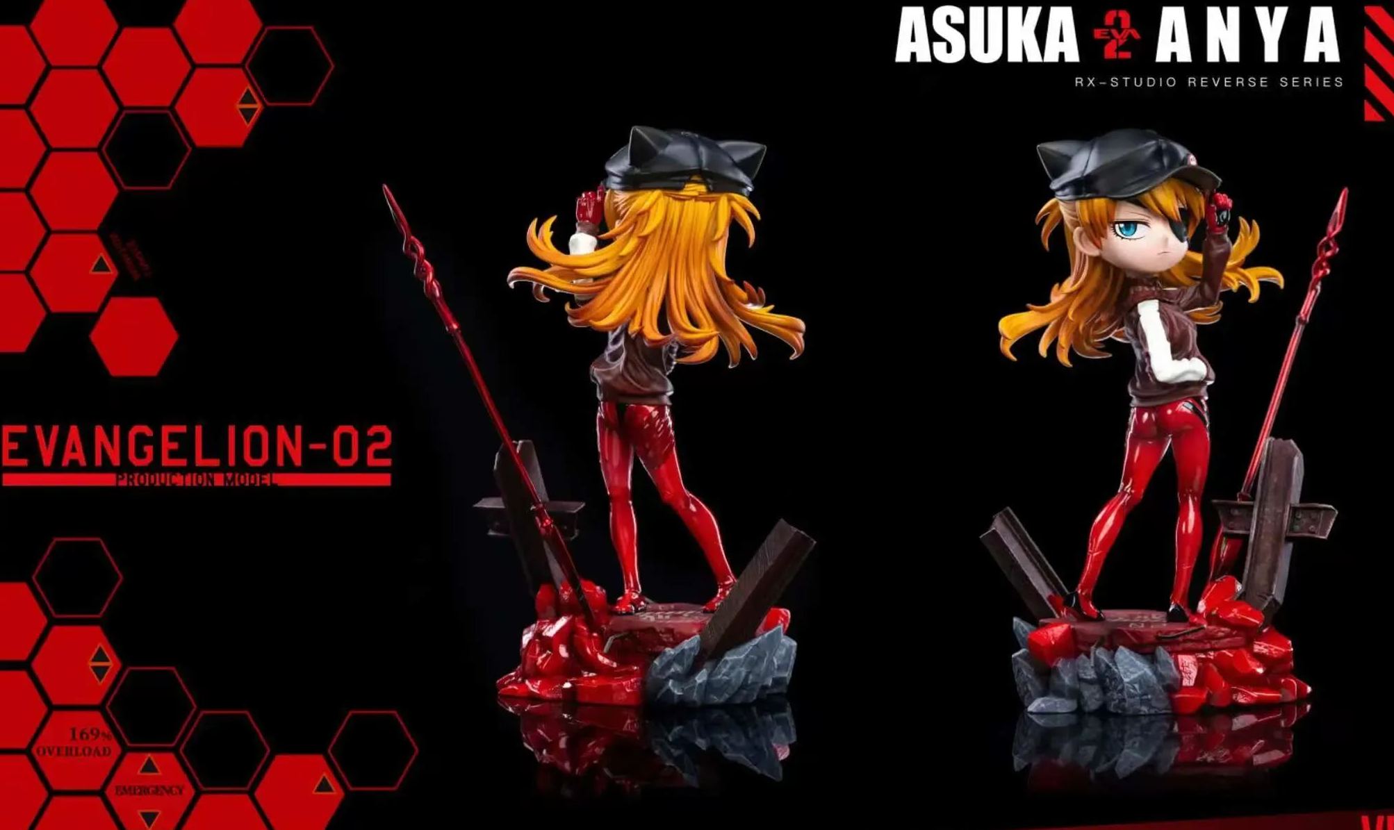 RX Studio - Anya Cosplay Eva Soryu Asuka Langley Spy x Family Statue 