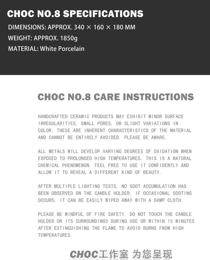 CHOC STUDIO - HOPE PORCELAIN CARVED CANDLE HOLDER SET Licensed Statue