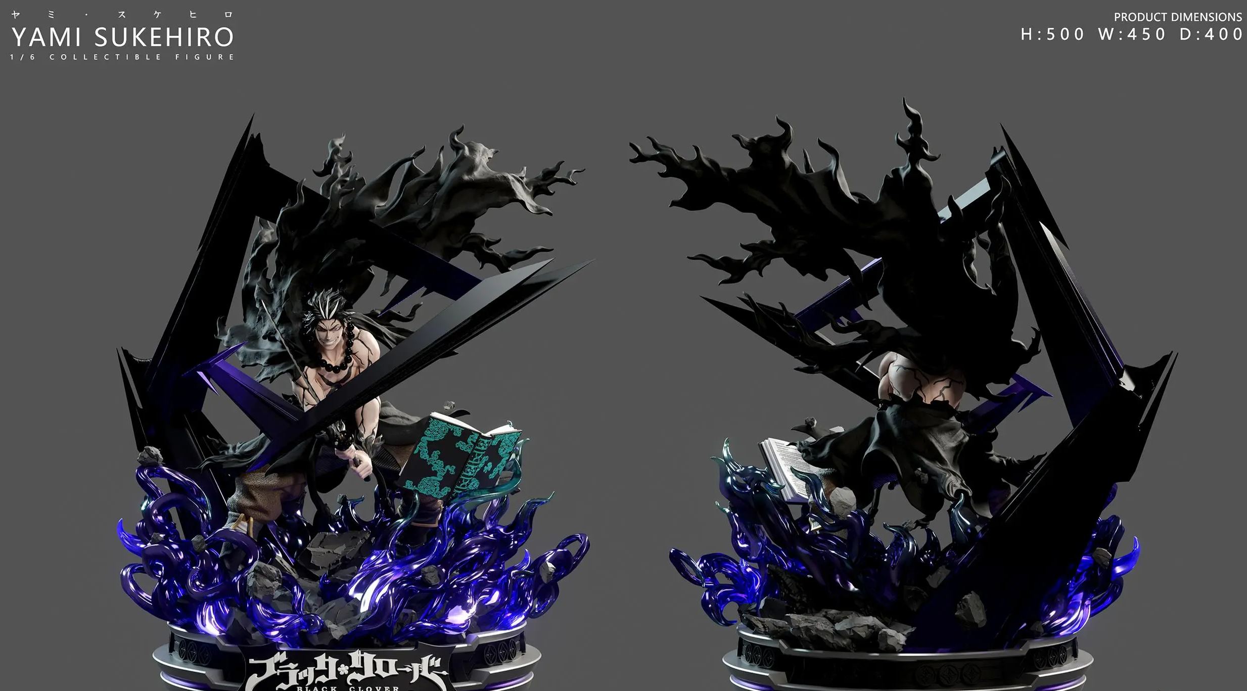 YUMS-Collectors Studio - Yami Sukehiro Yami's Kijin transformation Black Clover Statue