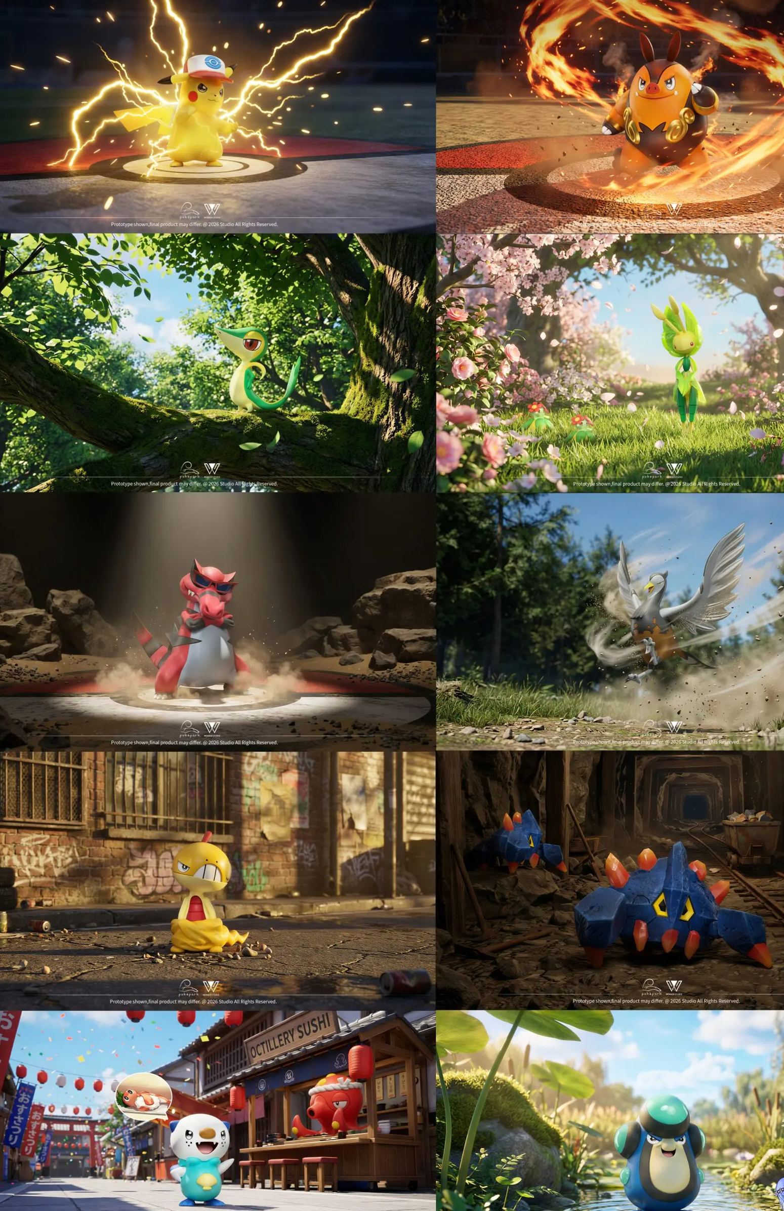 Wonder Studio - Ash Ketchum Team #05 Unova Region Pokemon Statue