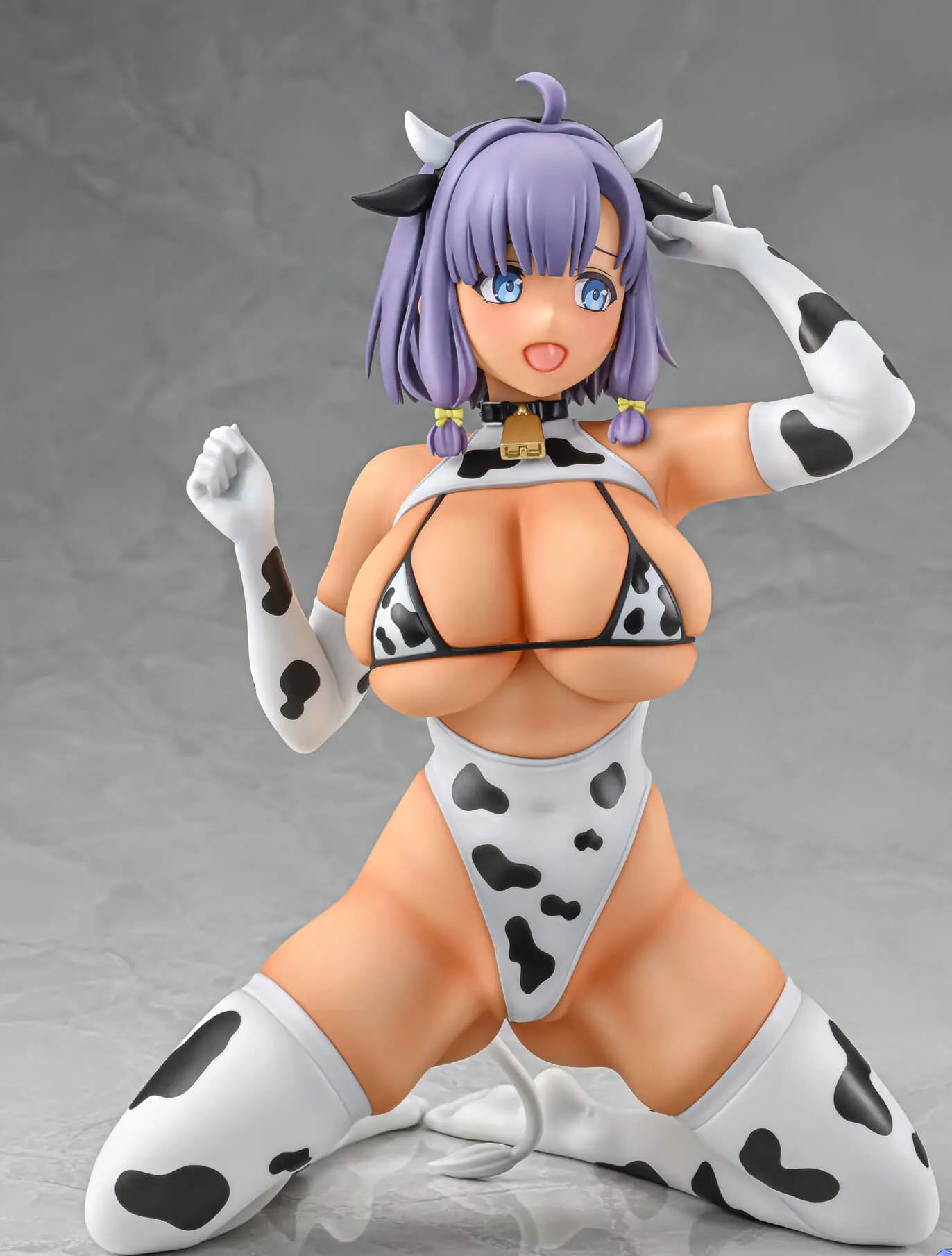 Q-six - Nukitashi THE ANIMATION Misaki Hotori Cow Pattern Costume 1/5 Complete Figure Licensed Statue