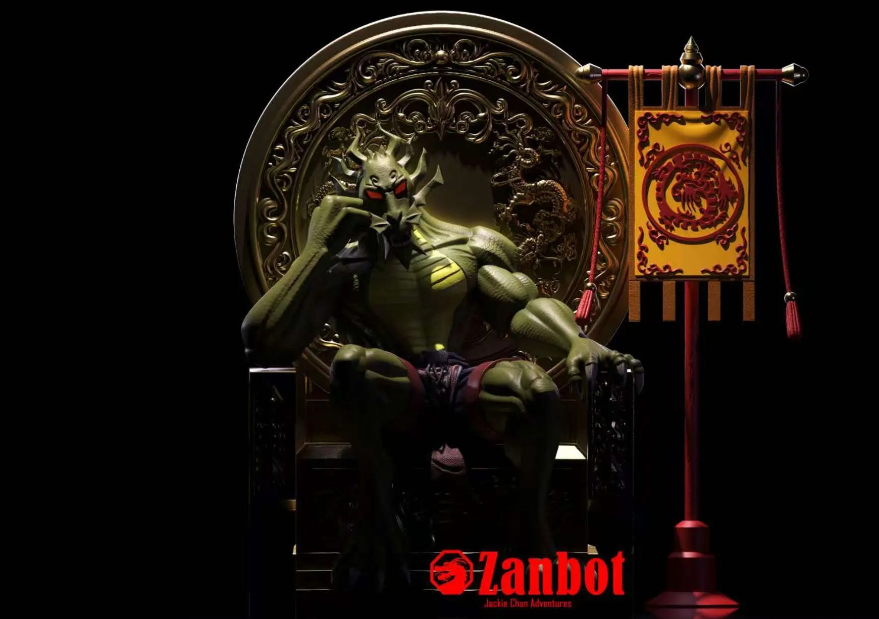 12 talisman Studio - Shendu 2.0 Jackie Chan Adventures Statue