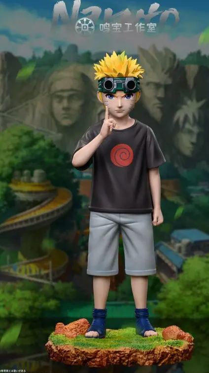 Ming Bao Studio - Naruto x Sasuke Childhood Naruto Statue