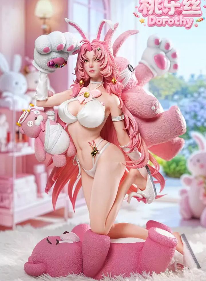 Shi Yue Wu Tong Studio - Nightmare Vol. 1 Pink Rabbit Dorothy  Statue (Licensed)