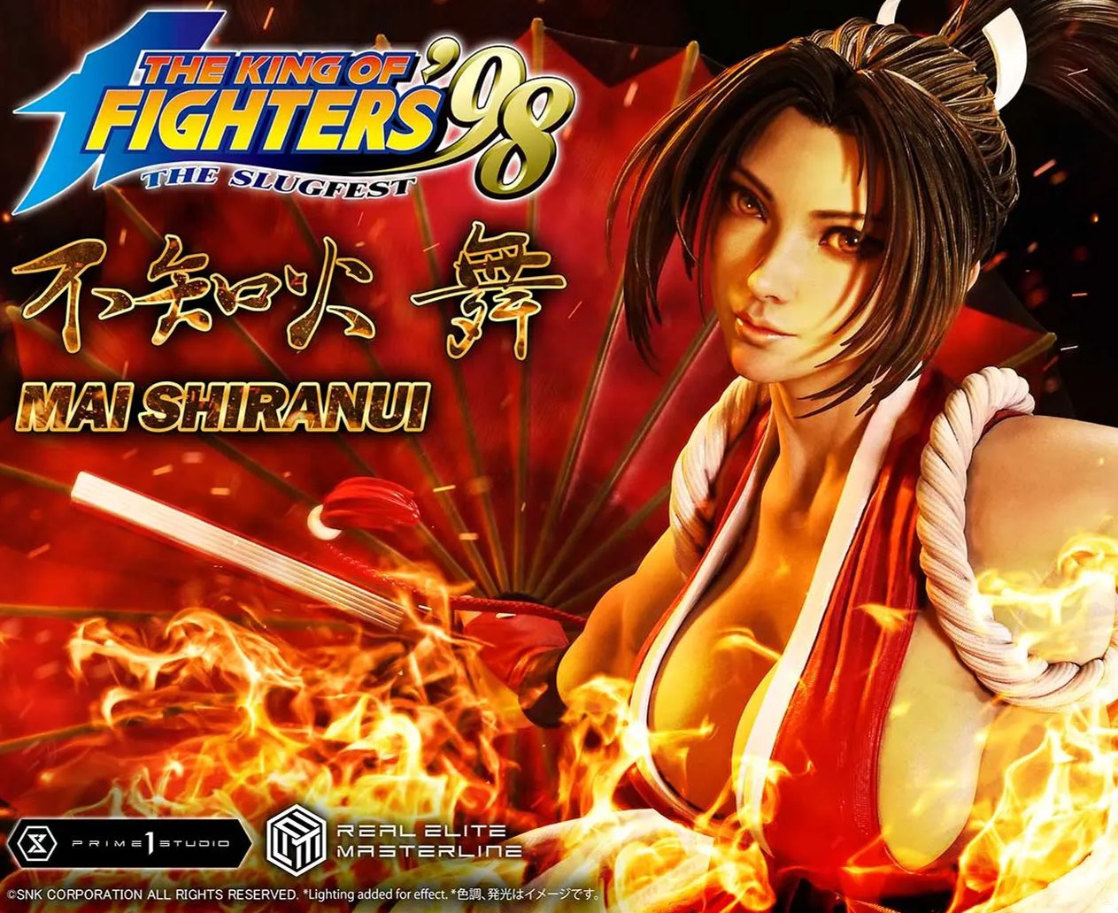 Prime 1 Studio - Real Elite Masterline THE KING OF FIGHTERS '98 MAI SHIRANUI 1/4 Statue REMKOF-01 REMKOF-01UT REMKOF-01UTS Licensed Statue