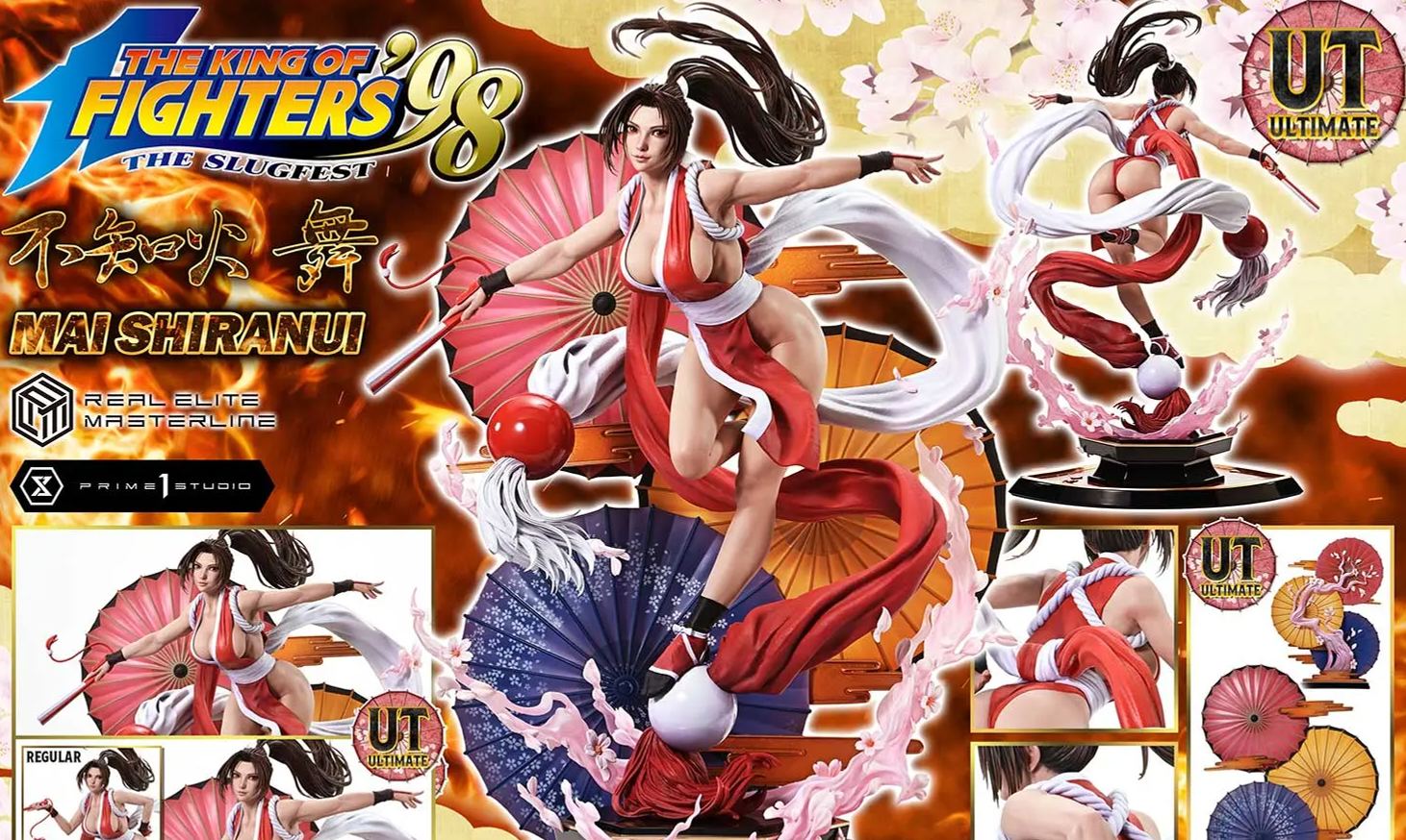 Prime 1 Studio - Real Elite Masterline THE KING OF FIGHTERS '98 MAI SHIRANUI 1/4 Statue REMKOF-01 REMKOF-01UT REMKOF-01UTS Licensed Statue