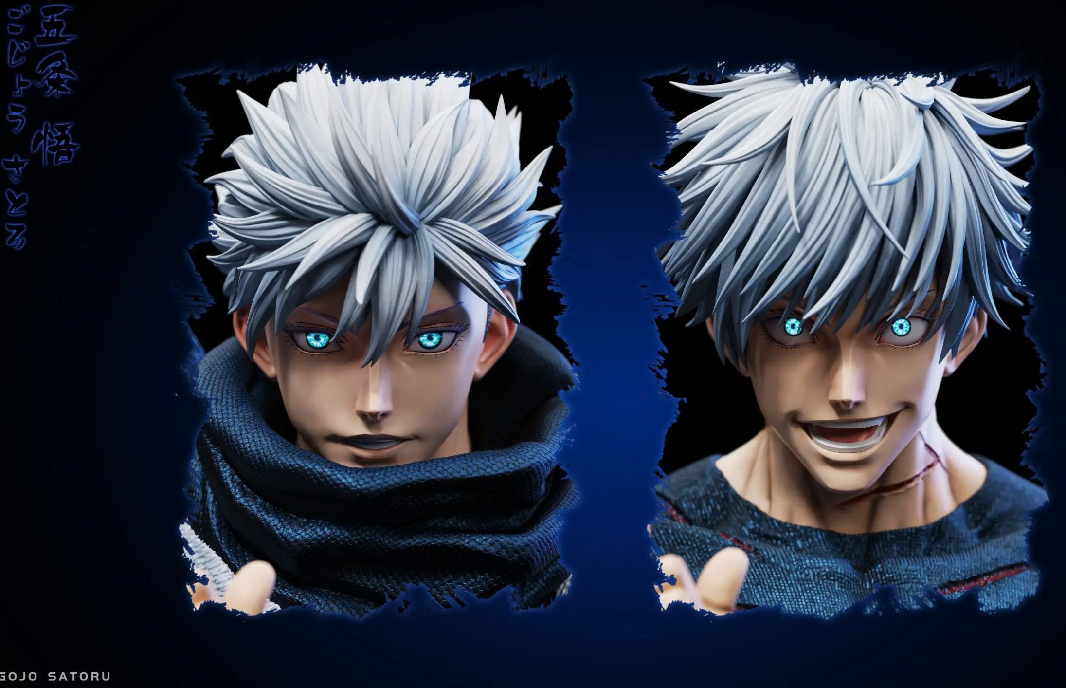 JJking Studio - Satoru Gojo Jujutsu Kaisen Statue