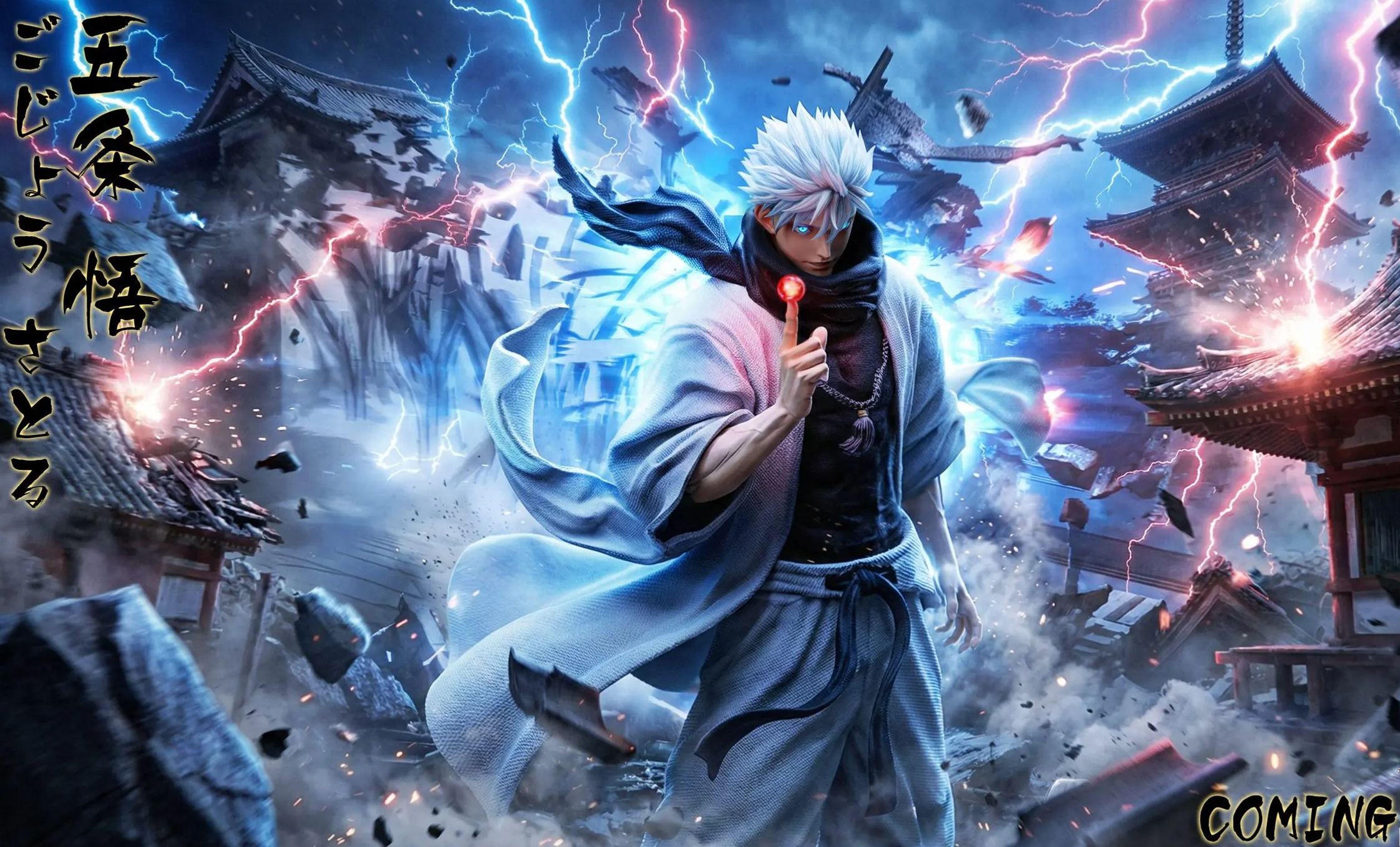 JJking Studio - Satoru Gojo Jujutsu Kaisen Statue