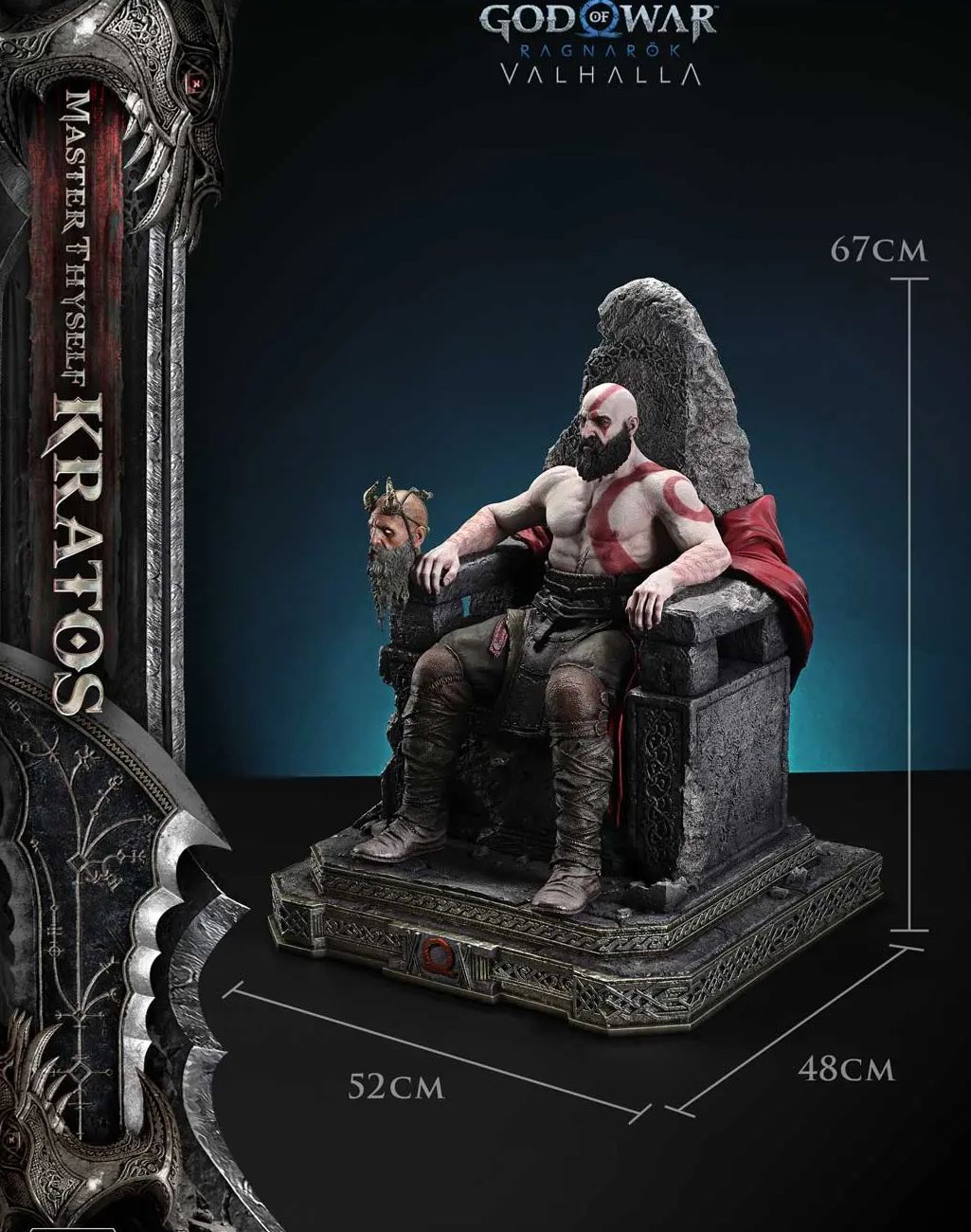 Prime 1 Studio - God of War: Ragnarok Master Thyself Kratos 1/3 Scale Statue TLCGOW-01 TLCGOW-01S Licensed Statue