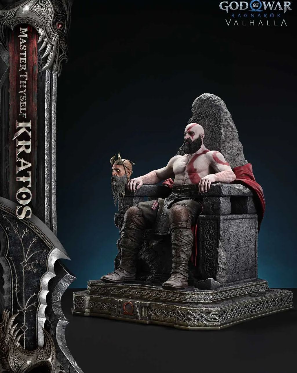 Prime 1 Studio - God of War: Ragnarok Master Thyself Kratos 1/3 Scale Statue TLCGOW-01 TLCGOW-01S Licensed Statue