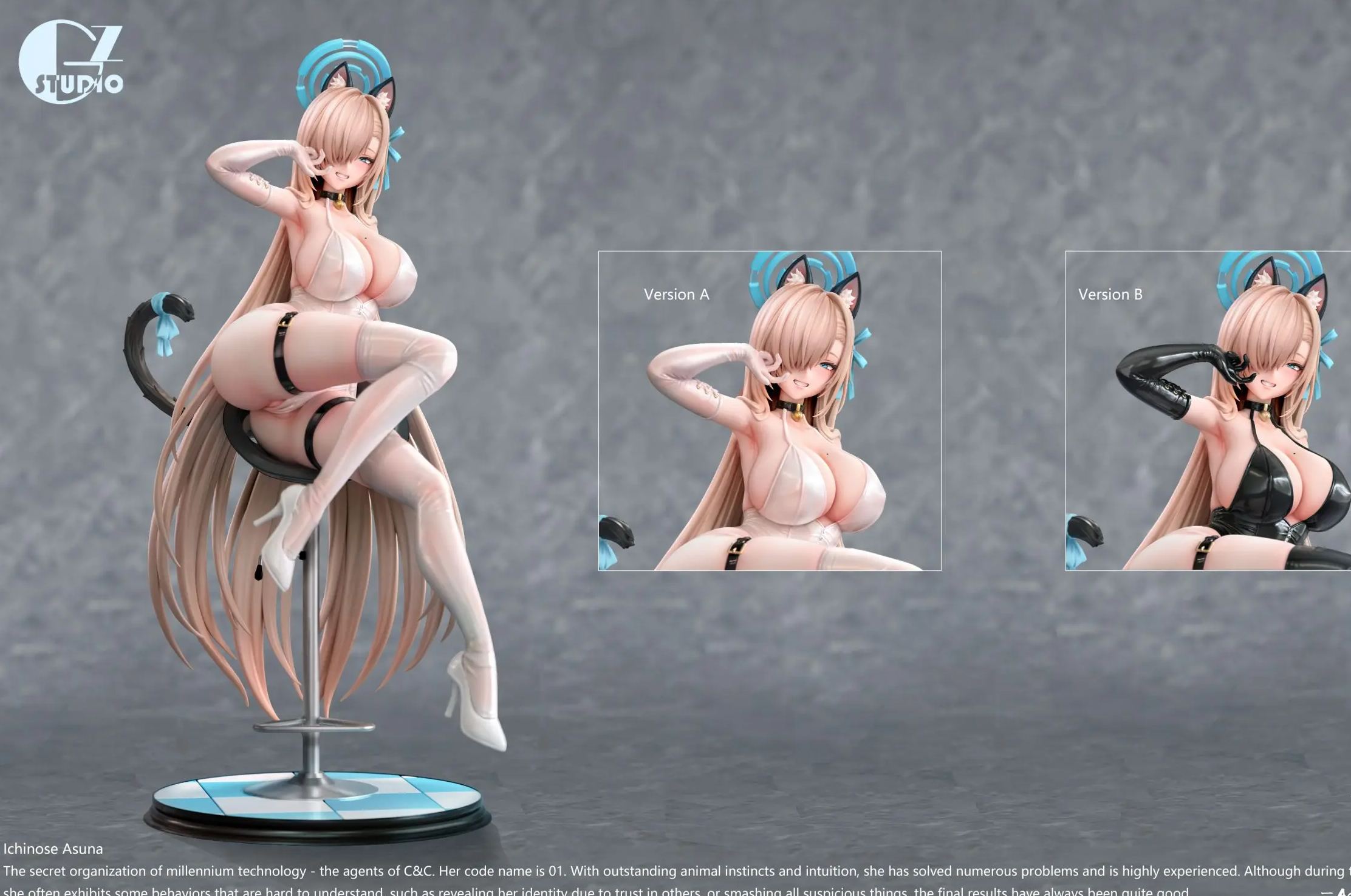 GZ Studio - Ichinose Asuna Lacquer Suit Blue Archive Statue