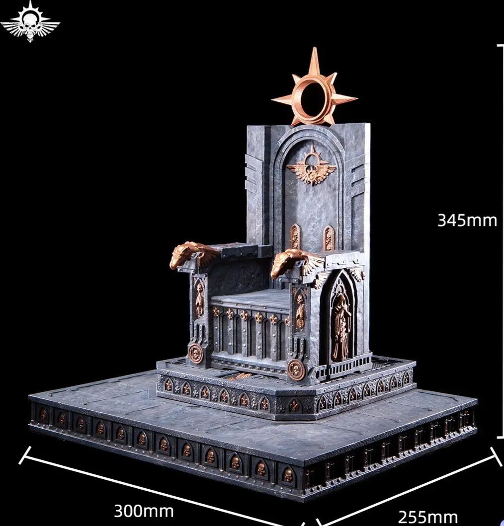 Xing Lan Gong Fang - Universal Warhammer-style Temple Primarch Throne Main Wall GT005A X Primarch Throne GT005B Licensed Statue