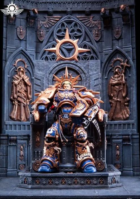 Xing Lan Gong Fang - Universal Warhammer-style Temple Primarch Throne Main Wall GT005A X Primarch Throne GT005B Licensed Statue