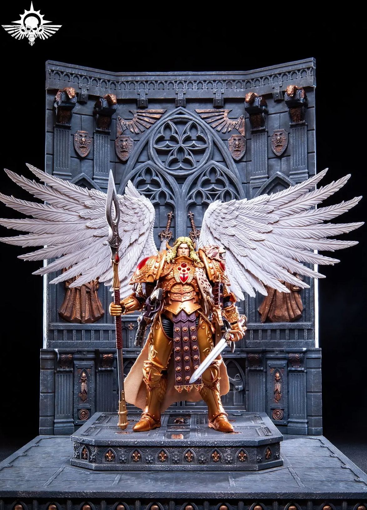 Xing Lan Gong Fang - Universal Warhammer-style Temple Primarch Throne Main Wall GT005A X Primarch Throne GT005B Licensed Statue
