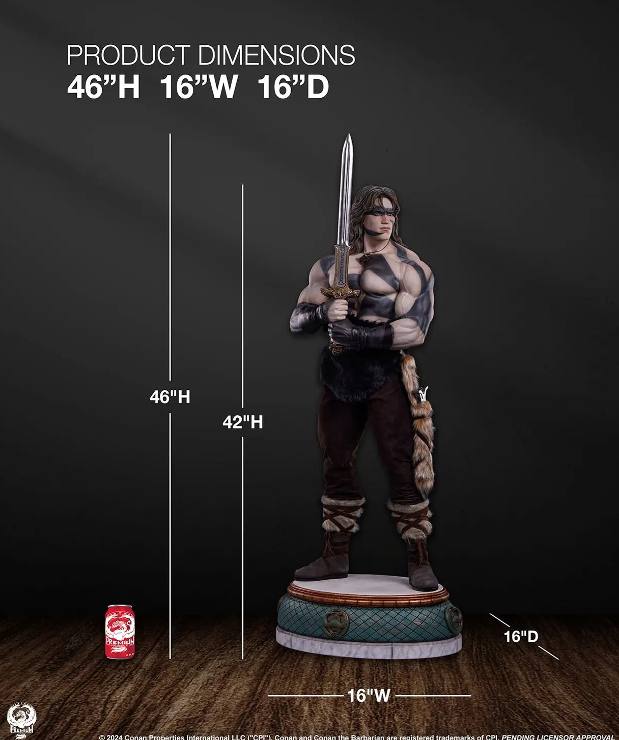 Sideshow Collectibles X Premium Collectibles Studio - Conan 1/2 Scale Elite Series Statue Licensed Statue